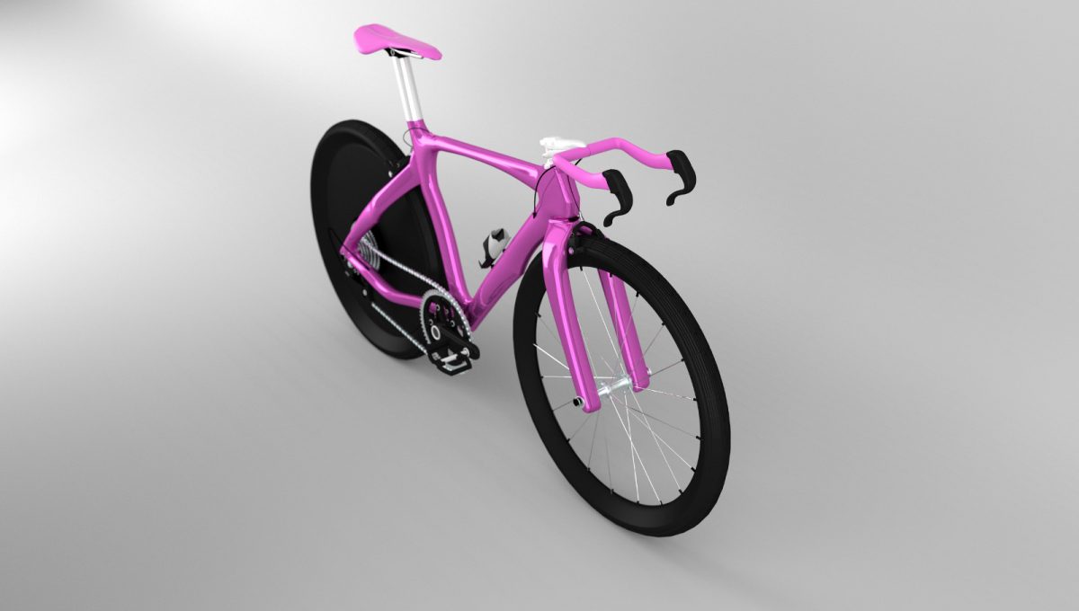 Purple cross bike