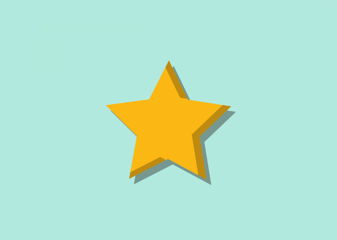A yellow star